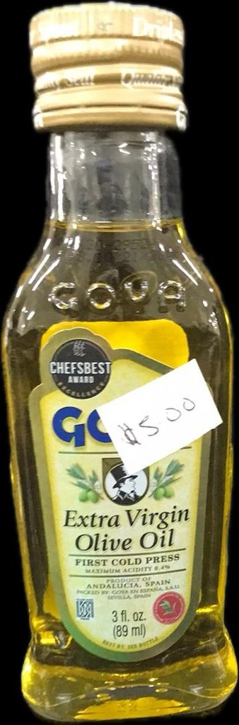 GOYA EXTRA VIRGIN OLIVE OIL  3 OZ