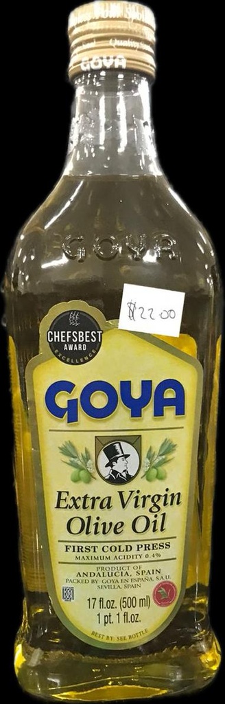 GOYA EXTRA VIRGIN OLIVE OIL 17FL OZ
