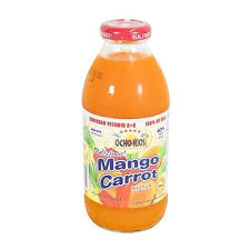 Ocho Rios MANGO CARROT NECTAR 16 OZ GLASS