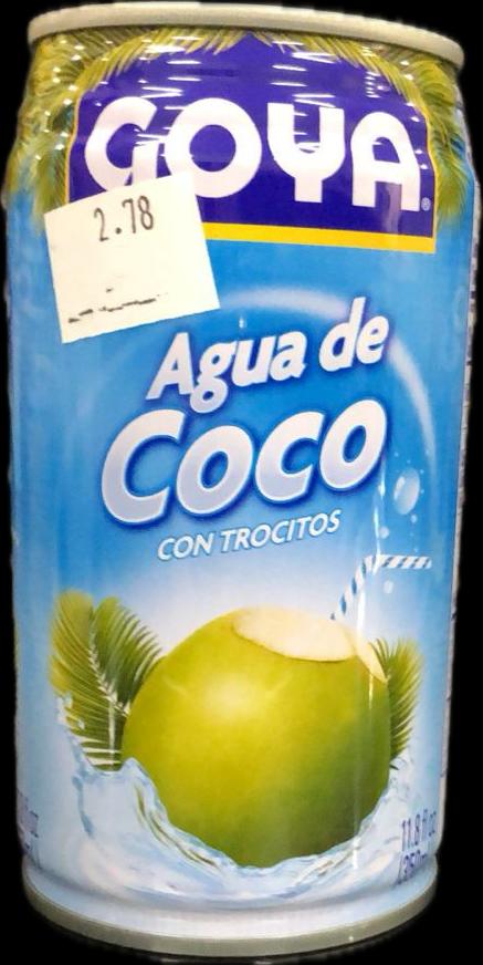 GOYA COCONUT WATER W/PIECE 11.8 oz