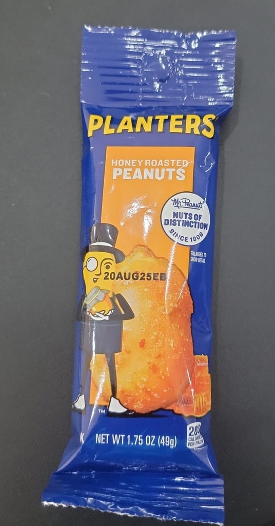 planters honey roasted pnuts 1.75oz