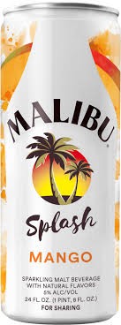 Malibu SPLASH Hangout MANGO 12oz Cans  