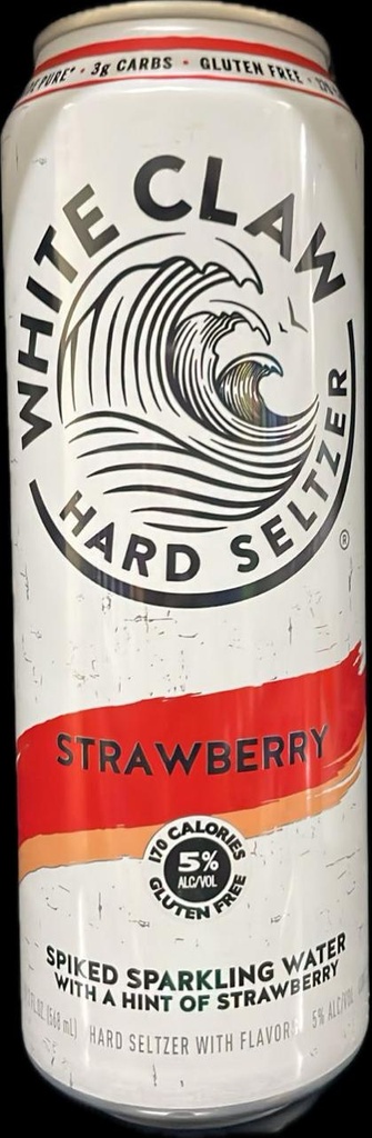  White Claw Hard Seltzer Strawberry  12oz Can  