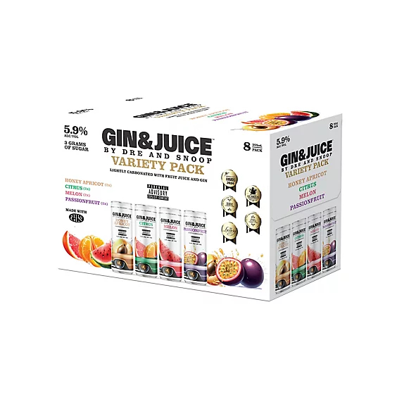 GIN & JUICE 355 ML CAN VARIETY PACK 