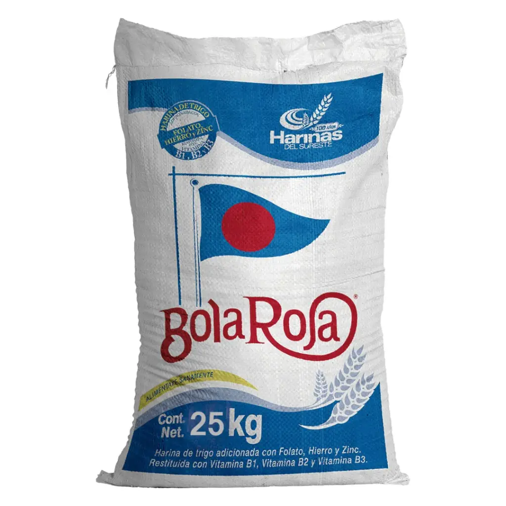 BOLA ROJA WHEAT FLOUR 25KG
