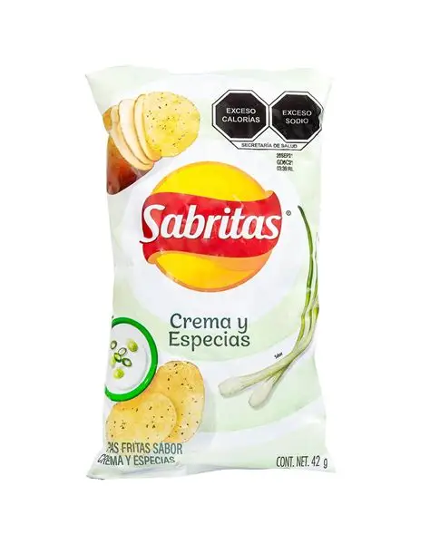 SABRITAS CREAM & SPICES CHIPS 255G
