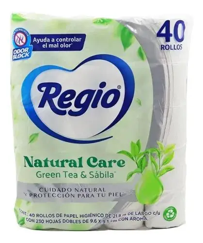 REGIO NATURAL CARE TOILET PAPER 40 ROLLS