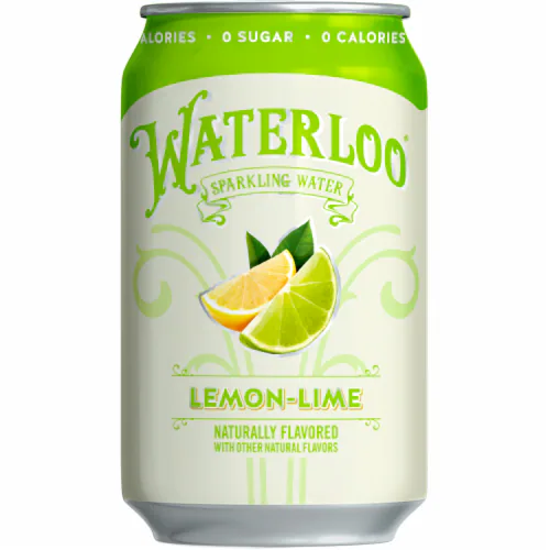 WATERLOO SPARKLING WATER LEMON-LIME CAN 12oz