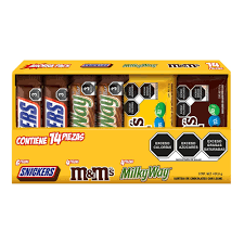VARIETY PACK M&M / SNICKERS / MILKYWAY 14 PCS