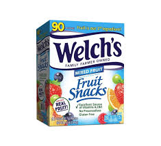 WELCH'S FRUIT SNACKS BOX OF 90