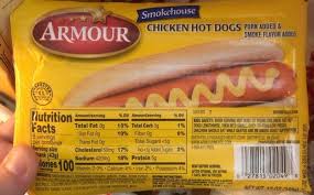 Armour, Chicken Smoked Frank with Pork 12-12oz (Lr:21, Pt:210)							
