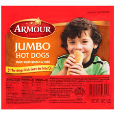 Armour, Hot Dog Jumbo, 12-14oz 