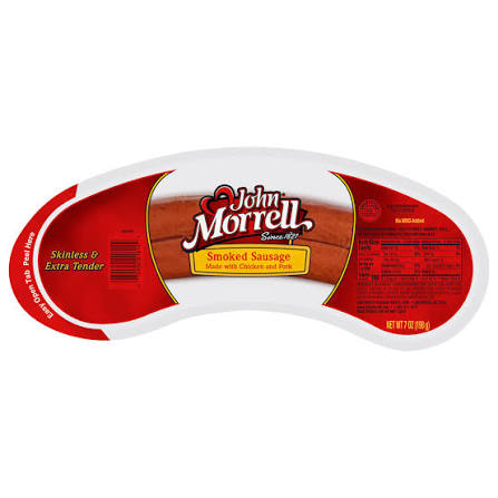 JOHN MORRELL HOT SMOKED SAUSAGE 7OZ
