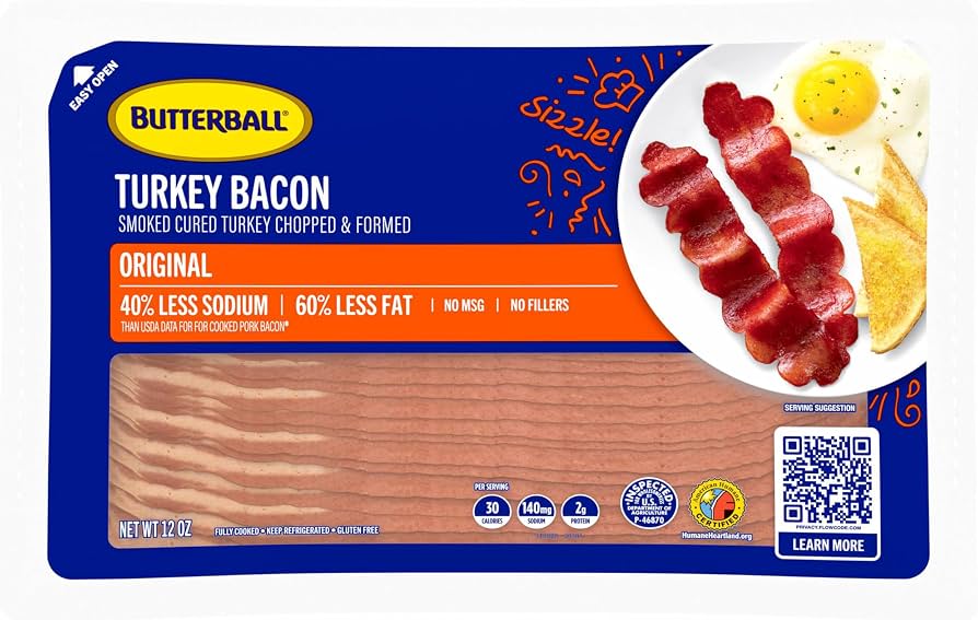 BUTTERBALL TURKEY BACON ORIGINAL 12OZ