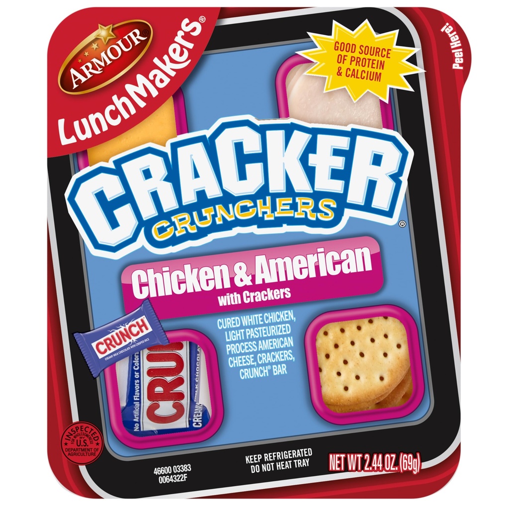 Armour LunchMakers Chicken Cracker Crunchers, 18-2.44oz, 						
