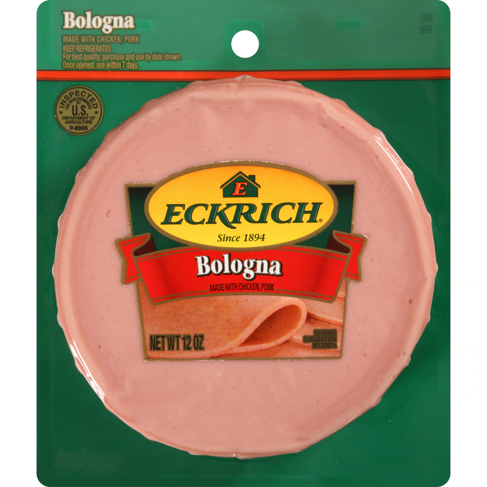 Eckrich, Sliced Lunchmeat Bologna , 9-12oz (Lr:17, Pt:221) NOT AT TARHEEL							
