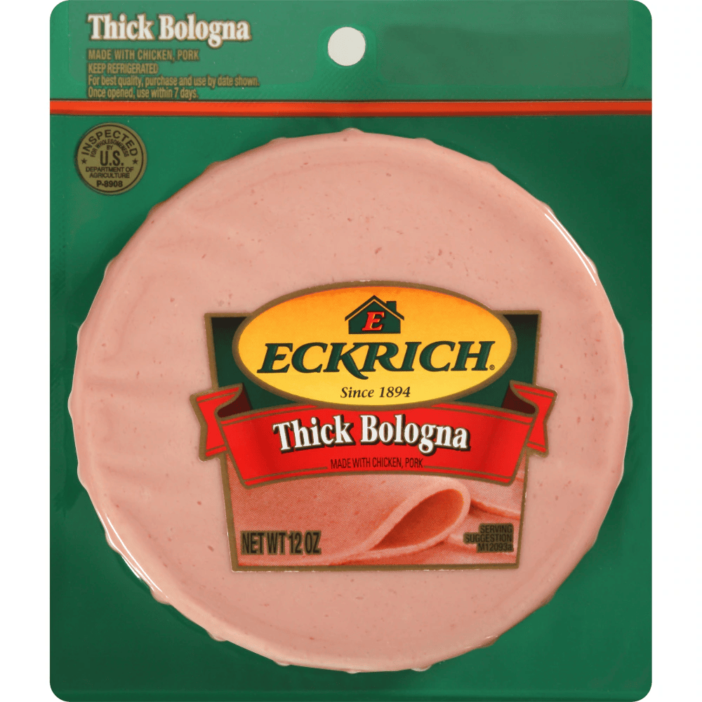 Eckrich, Lunchmeat, Sliced thick Beef Bologna, 12/14oz  (Lr:10, Pt:130)							
