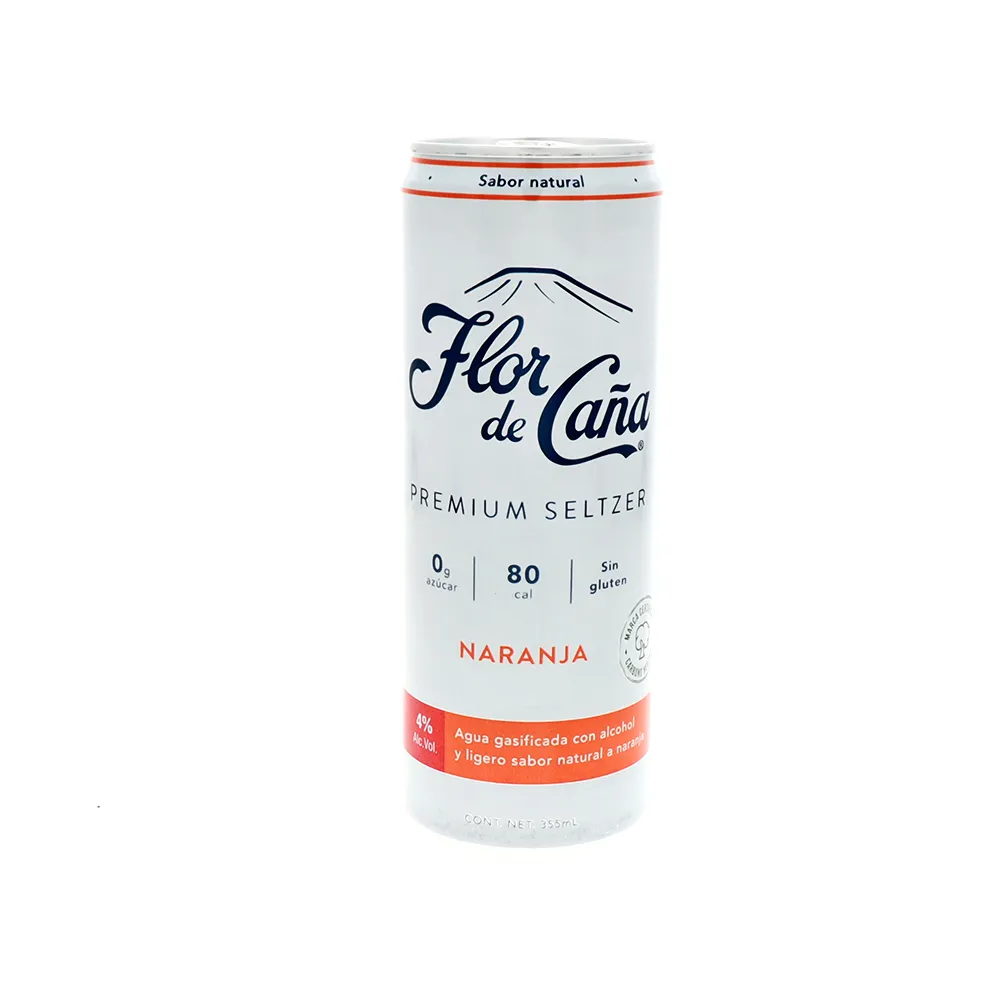 Flor de Cana Premium Seltzer Naranja - can 355ML
