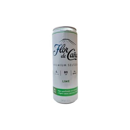 FLOR DE CANA SELTZER LIME PREMIUM SELTZER 355ML