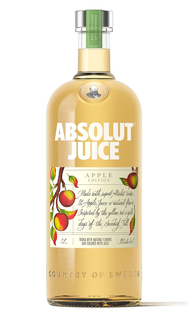 Absolut Juice Edition Apple Vodka 750ml Bottle