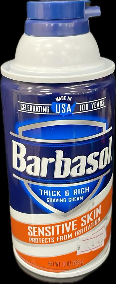 BARBASOL SHAVE CREAM 10oz SENSITIVE SKIN 