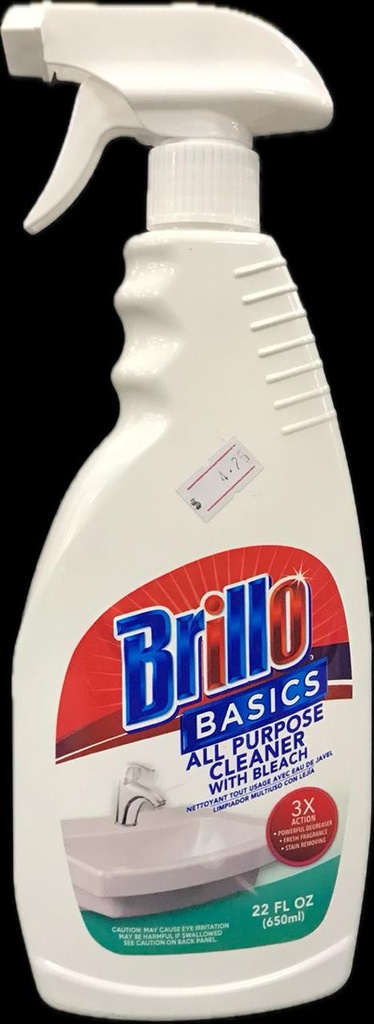 BRILLO ALL PURPOSE CLEANER 22oz w/BLEACH 