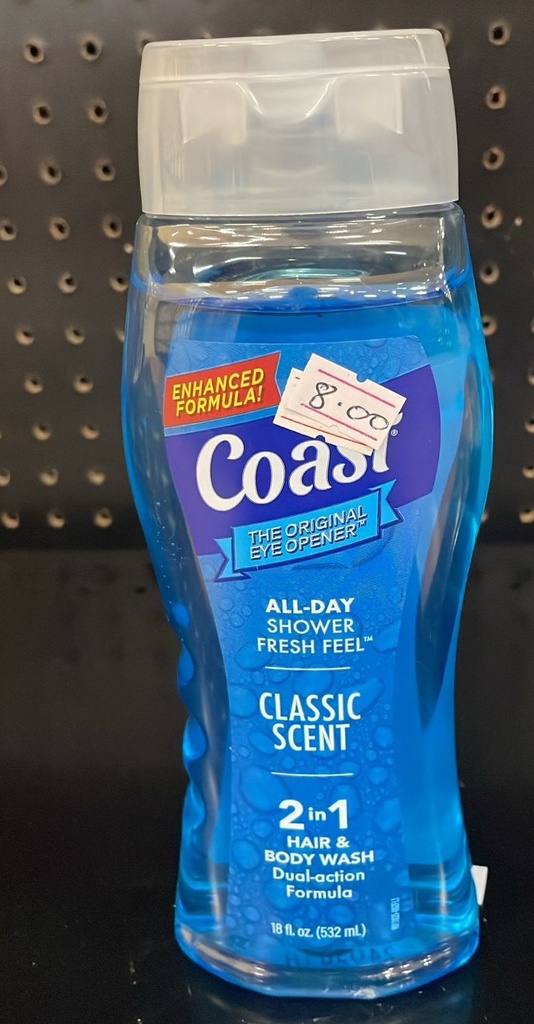 COAST HAIR & BODY WASH 18 oz CLASSIC SCENT 