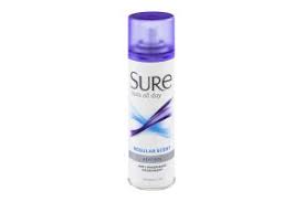SURE DEODORANT SPRAY 6oz   REGULAR SCENT 