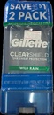 GILLETTE CLEAR GEL TWIN PACK    3.8oz WILD RAIN (CS/6)