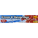 HOME SELECT FREEZER & STORAGE BAGS 1 GALLON 15 COUNT ZIPPER SEAL 