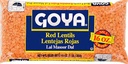 GOYA RED LENTILS 14 OZ pk