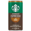 starbucks espresso and cream6.5 oz
