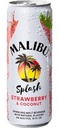 Malibu SPLASH Hangout STRAWBERRY COCONUT 12oz Cans 