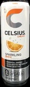 Celsius sparkling orange 12oz can 