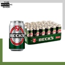 BECK'S CANS 330ml  CASE OF 24