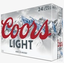 COORS LIGHT BEER ALUM 16oz BOTTLE CASE OF (24)