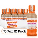 DUNKIN FRENCH VANILLA ICE COFFEE 13oz PACK OF 12