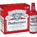 BUDWEISER BEER ALUMINUM LONG NECK 16oz BOTTLE CASE OF (24)